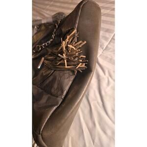 Stylish Baby Phat Shoulder Bag Tassel Detail & Chain Accents